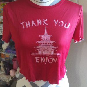 Love J "Thank You Enjoy" Midriff Size Large
